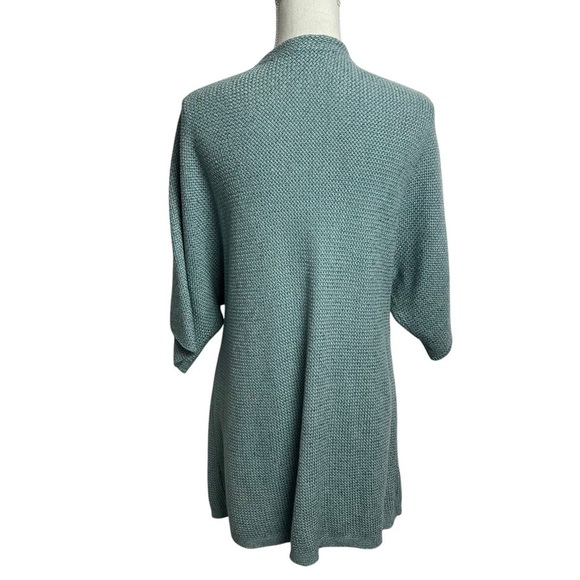 J. Jill Women’s Cardigan Sweater Sz XL Color Green Short Sleeves Loose Fit - Picture 5 of 12